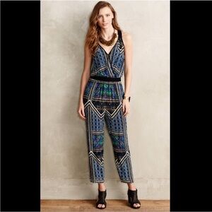 Anthropologie | Lilka Antora Cropped Jumpsuit size Large